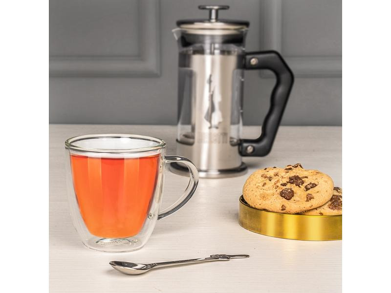 Bialetti Cappuccinotasse Capri 160 ml, 2 Stück, Transparent