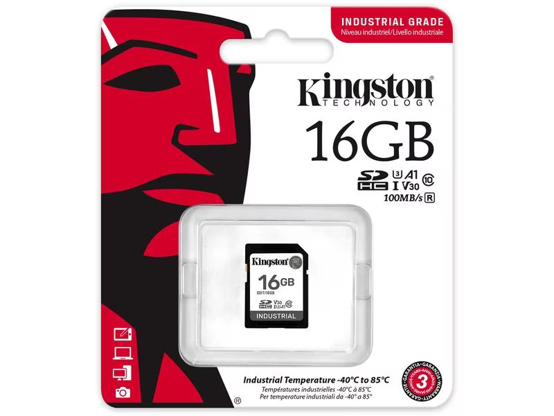 Kingston SDHC-Karte Industrial 16 GB