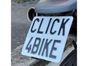 21CARS Kennzeichenhalter Klick Motorrad, Schwarz