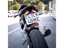 21CARS Kennzeichenhalter Klick Motorrad, Schwarz