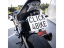 21CARS Kennzeichenhalter Klick Motorrad, Schwarz