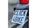21CARS Kennzeichenhalter Klick Motorrad, Schwarz