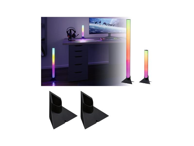 Paulmann EntertainLED Standfuss, 132 x 67 mm, Schwarz, 2 Stück