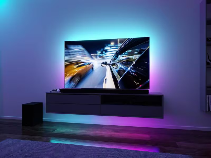 Paulmann EntertainLED USB Strip TV-Beleuchtung RGB+, 55