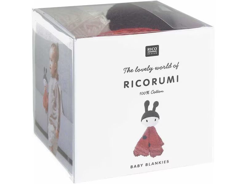 Rico Design Häkelset Baby Blankies Marienkäfer, 8-teilig
