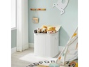 Songmics Wäschekorb  mit Deckel 150 l, Weiss