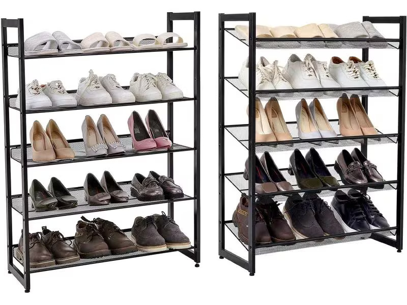 Songmics Schuhregal 5 Etagen Schwarz