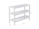 Songmics Schuhorganizer aus Bambus, Weiss