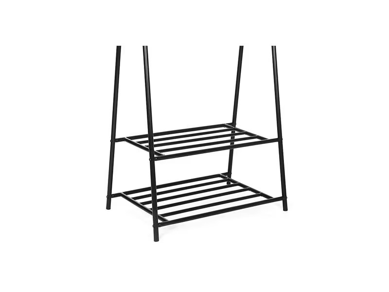 Songmics Garderobenständer 87.5 x 155 cm, Schwarz