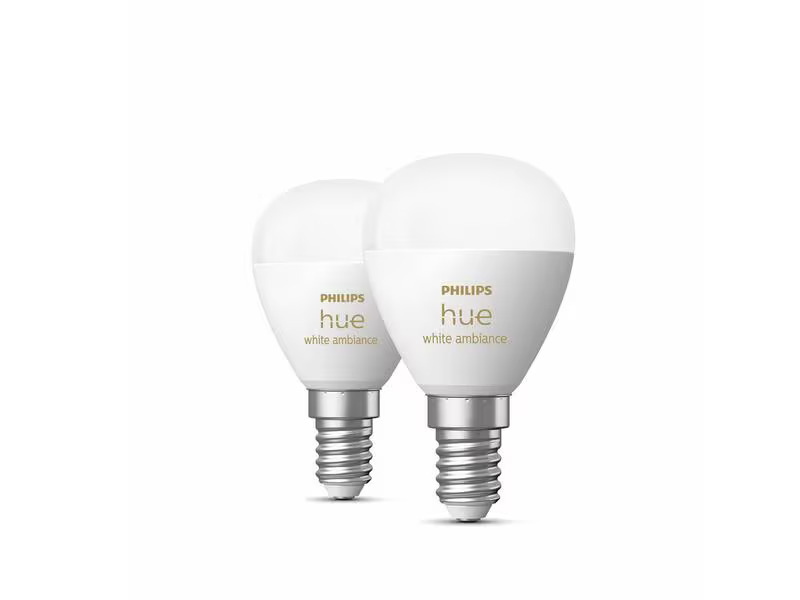 Philips Hue Leuchtmittel White Ambiance E14, 2 x 0.5 W, 2200-6500 K