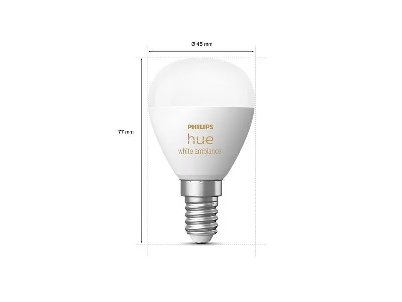 Philips Hue Leuchtmittel White Ambiance E14, 0.5 W, 2200-6500 K