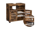 VASAGLE Badezimmerregal 60 x 30 x 63 cm, Braun