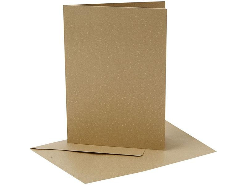 Creativ Company Blankokarte Gold, 10 Stück