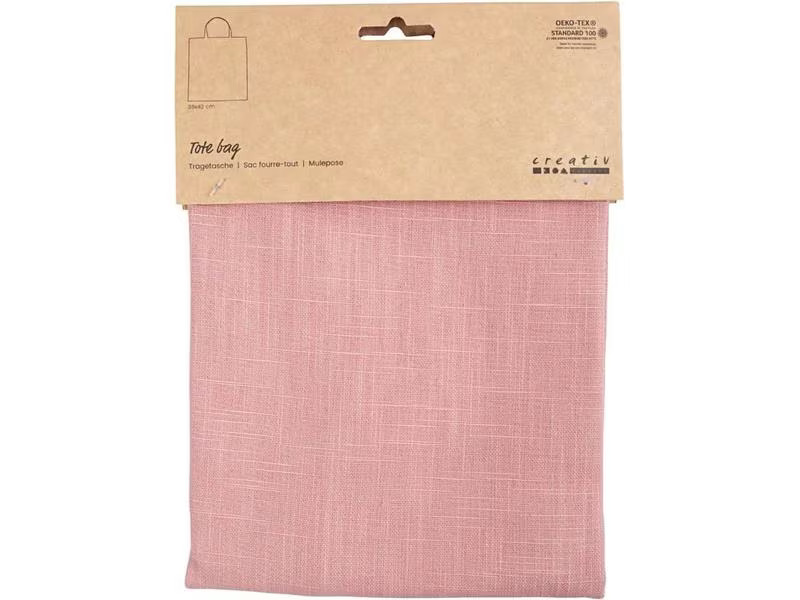 Creativ Company Stoffbeutel Rosa, 38 x 42 cm