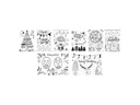 Folia Fensterbild Merry Christmas Vorlage und Kreidemarker