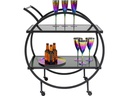 Kare Bartrolley Loft 85 x 74 cm, Schwarz