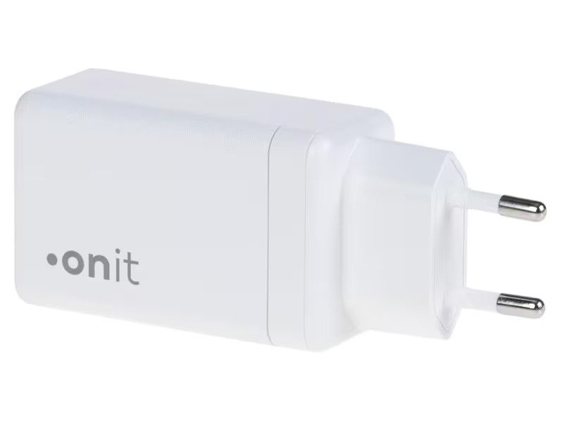 onit USB-Wandladegerät Dual QC4+ 65 W GaN Weiss