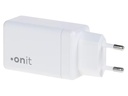 onit USB-Wandladegerät Dual QC4+ 65 W GaN Weiss