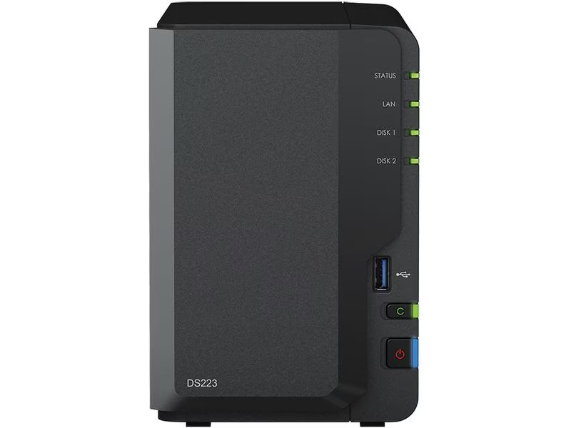 Synology NAS DiskStation DS223, 2-bay Synology Plus HDD 8 TB