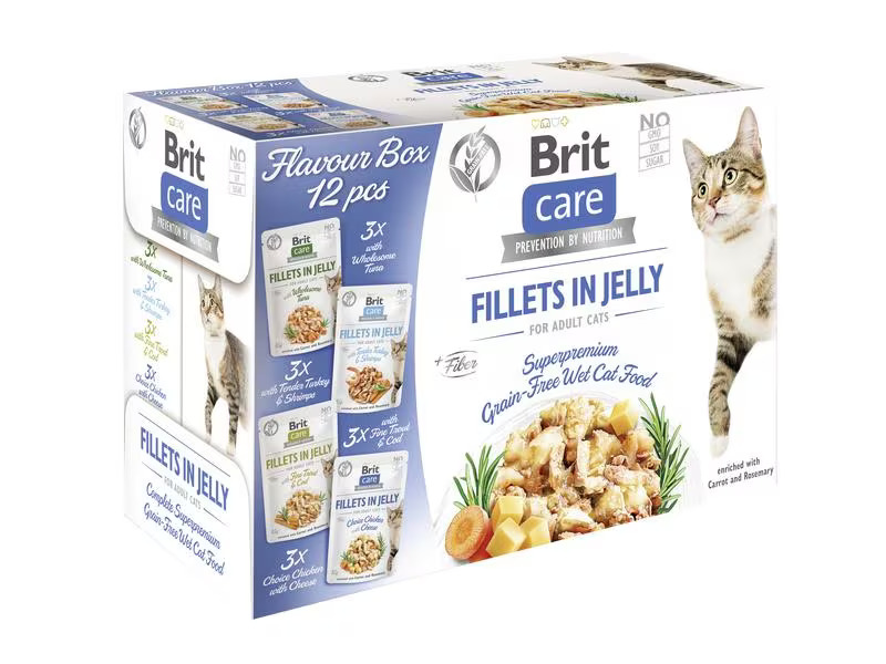 Brit Nassfutter Care Flavour box Fillets Gelée, 12 x 85 g