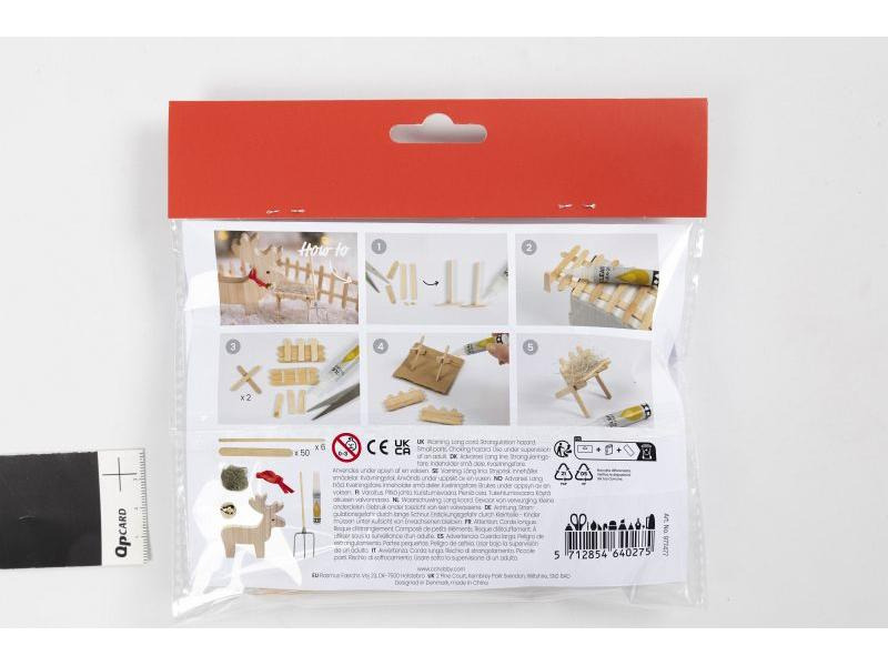 Creativ Company Mini-Utensilien Elfentür / Wichteltür Szene Rentier