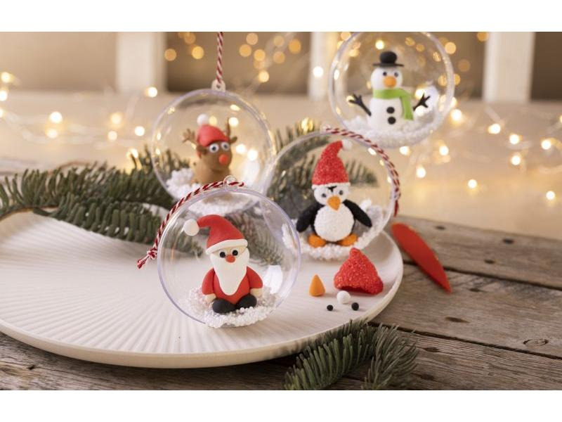 Creativ Company Bastelset Weihnachtskugeln Modellieren