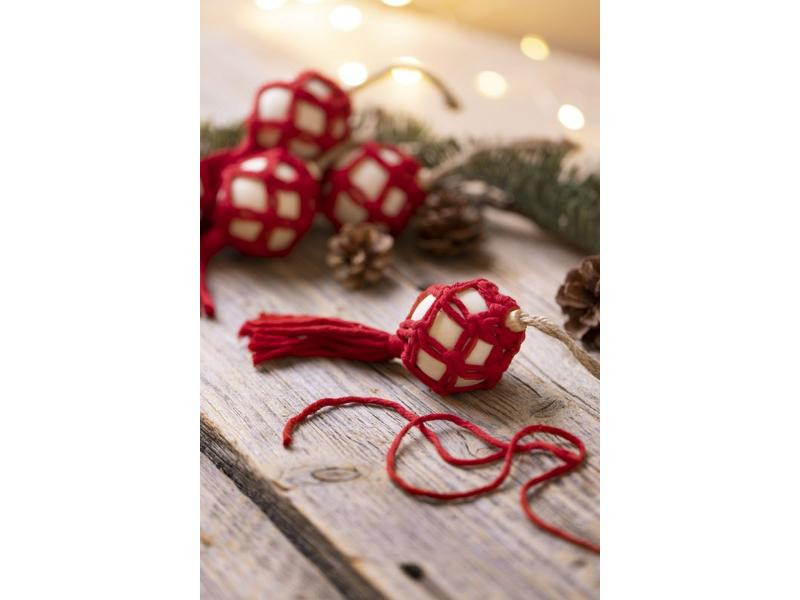 Creativ Company Bastelset Weihnachtskugeln Macrame