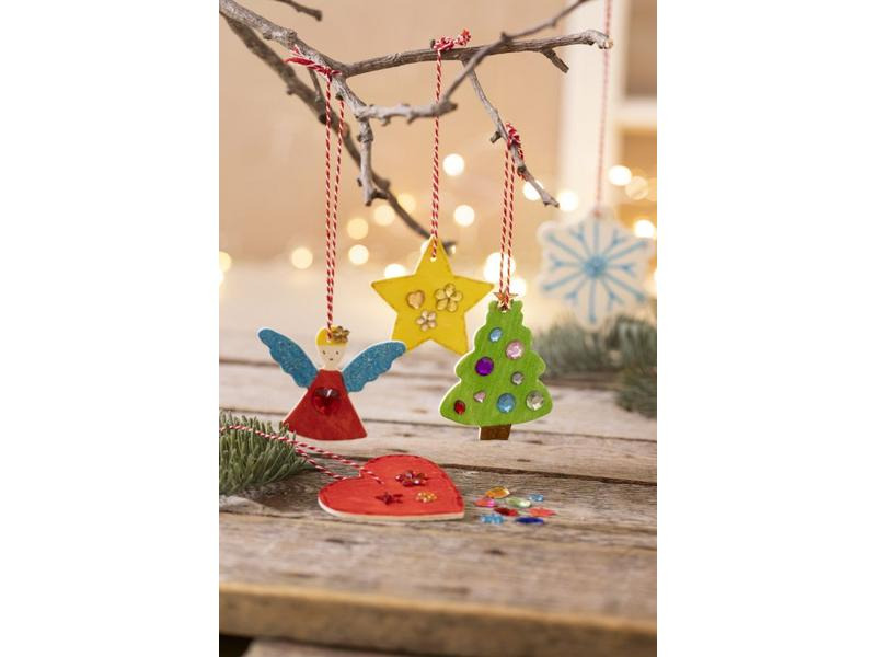 Creativ Company Bastelset Weihnachtsanhänger zum Ausmalen