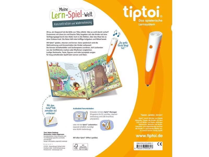tiptoi Meine Lern-Spiel-Welt: Konzentration und Wahrnehmung
