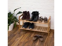 relaxdays Schuhregal stapelbar 69 x 40.5 cm, Nature
