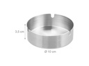 relaxdays Aschenbecher 2er Set Silber