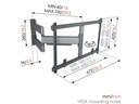 Vogel's Wandhalterung TVM 5845 - Schwarz