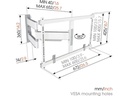 Vogel's Wandhalterung TVM 5645 - Weiss