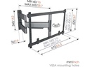 Vogel's Wandhalterung TVM 5645 - Schwarz