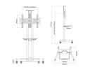 Neomounts by NewStar TV-Trolley NM-M1700 Schwarz