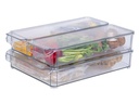 FTM Kühlschrankorganizer 3-teilig, Transparent