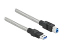 Delock USB 3.1-Kabel A – B, Metalmantel 0.5 m