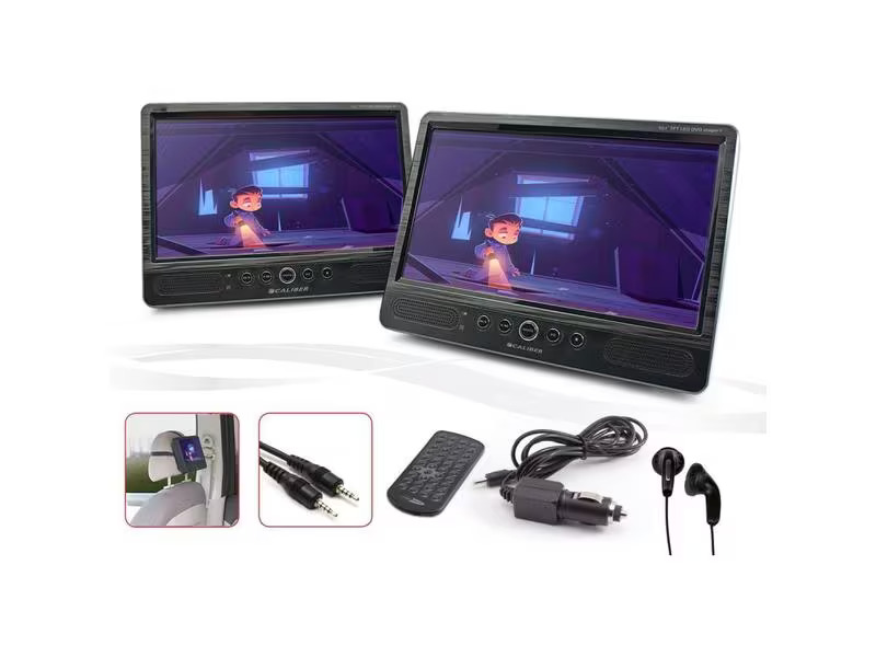 Caliber Portabler Dual DVD Player MPD2125T