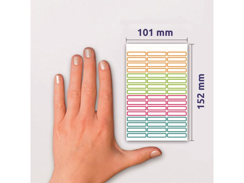 Z-Design Namensetiketten 9 Blatt, Mehrfarbig