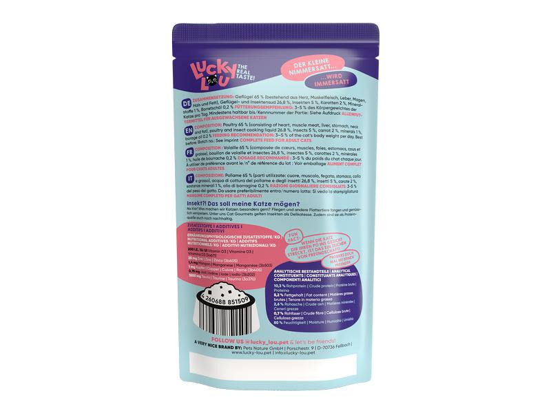 Lucky Lou Nassfutter Lifestage Adult Geflügel &amp; Insekten, 125 g
