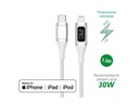 4smarts USB 2.0-Kabel DigitCord bis 30W USB C - Lightning 1.5 m