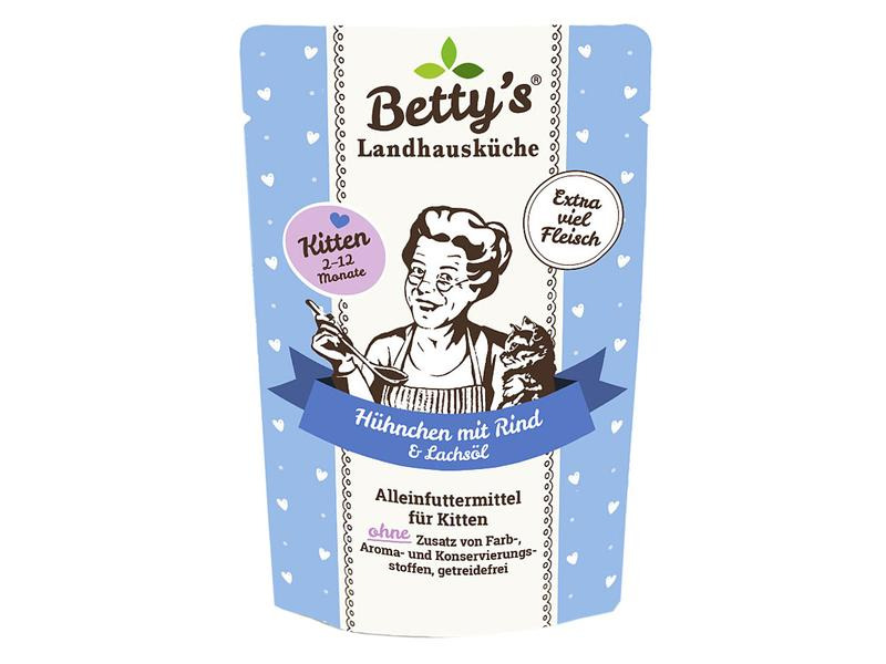 Betty's Landhausküche Nassfutter Hühnchen mit Rind, 12 x 100 g
