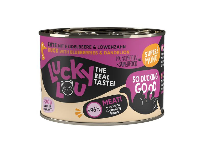 Lucky Lou Nassfutter SuperMono Ente, 200 g