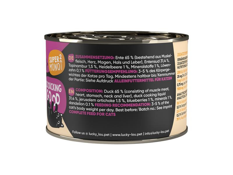 Lucky Lou Nassfutter SuperMono Ente, 200 g