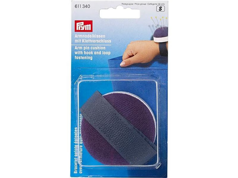 Prym Nadelkissen mit Klettband, Blau