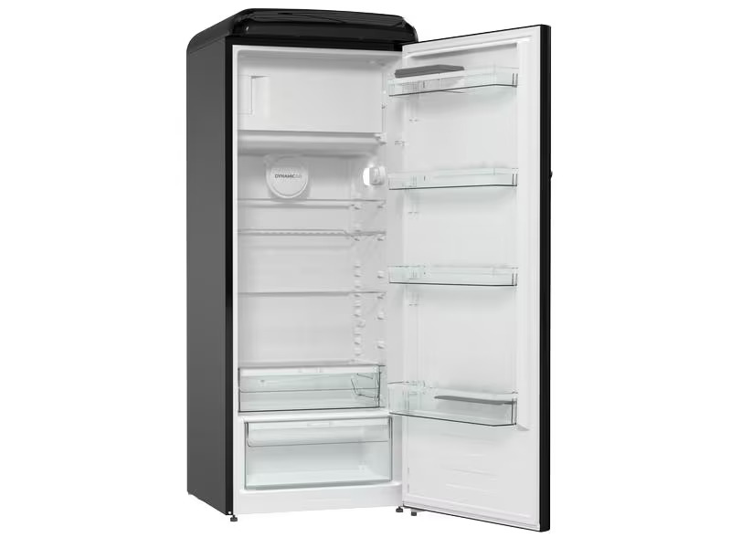 Sibir Kühlschrank Oldtimer OT 25010 BL Schwarz, Rechts