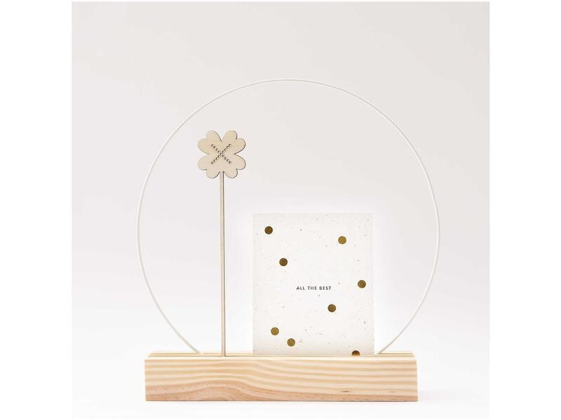 Rico Design Holzartikel Kleeblatt 26 x 5 cm