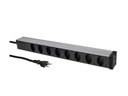 Max Hauri 19 PDU 8x T23, 1HE, Schwarz