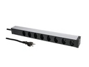 Max Hauri 19 PDU 8x T13, 1HE, Schwarz