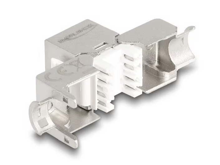 Delock Keystone-Modul RJ45 zu LSA Cat.6A Slim werkzeugfrei
